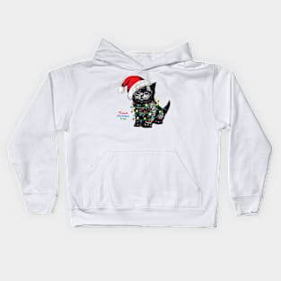 Cute Catmas Tree Kids Hoodie